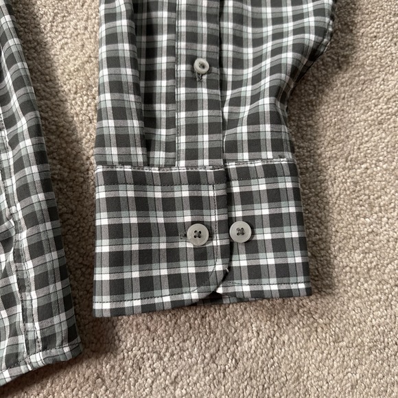 UNTUCKit Mens Stuhlmuller Plaid Button Up Shirt Mens XL Relaxed Fit Green Brown - Picture 9 of 9